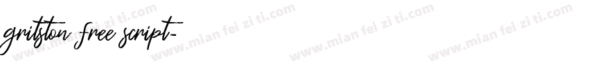 gritston free script字体转换